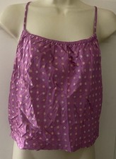 Victoria's secret Polka dots silk like women pajama top size XS