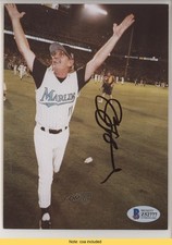 BAS Authenticated Jim Leyland Beckett Auth Sticker Auto HOF 3c7
