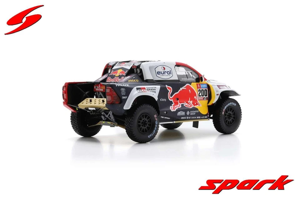 1:18 2023 Dakar Rally Winner -- #200 Red Bull Toyota Hilux -- Spark - Image 4 of 4
