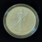 2022-W UNC "Burnished"  1 OZ .999 Fine  Silver American Eagle, in OGP w/ COA
