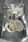 VTG Sterling Silver - MEXICO MC 177 Sombrero, Coin Charm Ring 5 grams Size 7