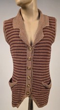 VINTAGE HAND KNIT SILK MEN S VEST W POCKETS