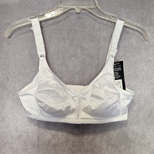 White Bali Bra Wireless 36 C New No Slip Adjustable Straps