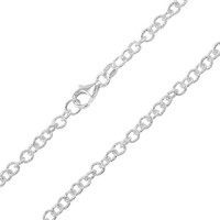 Cavill Silberhalskette 925 Sterling Silber Damen 45 Cm Oval Kette