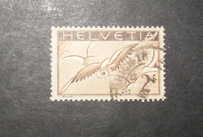 SUISSE Airmail de 1930 Pigeon timbre oblitéré