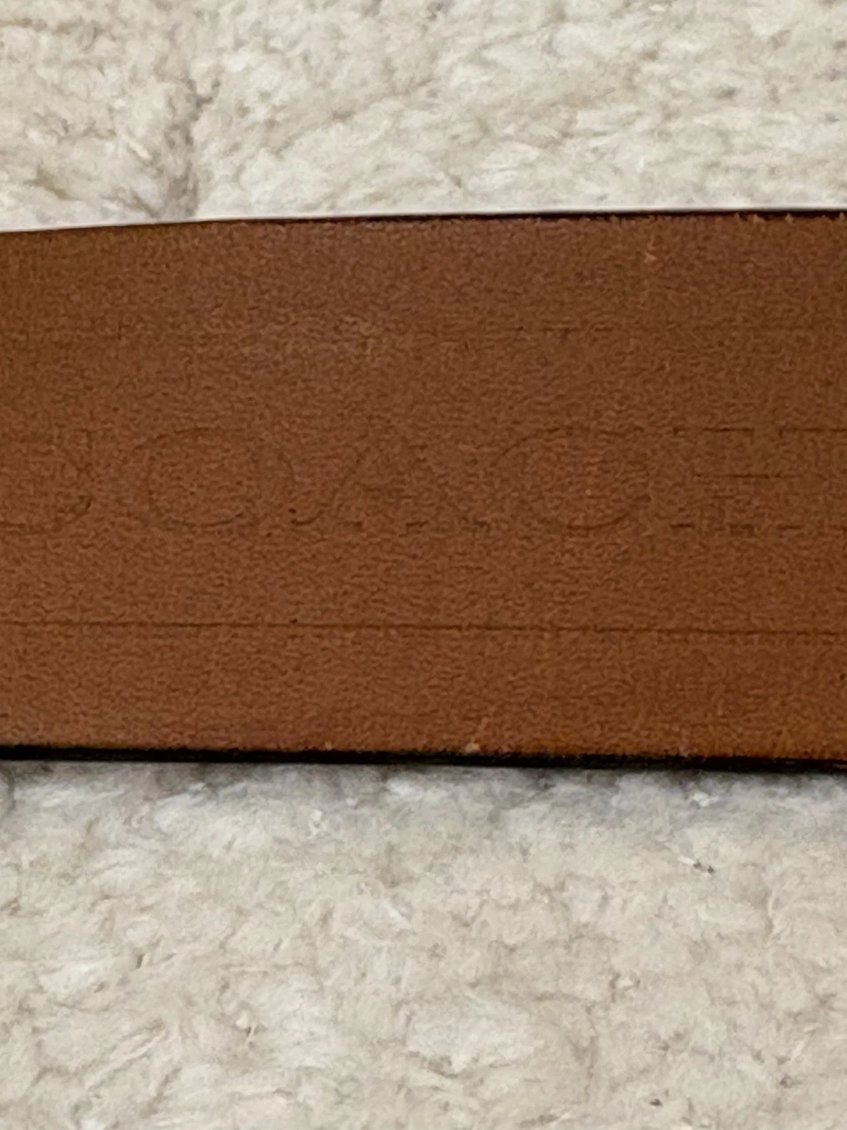 Cintura uomo Coach vera pelle taglia 30 marrone