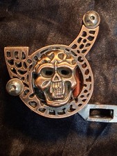 Lenu Coil Tattoo Machine Liner Frame Housing Unit- DEMON SKULL  Brass