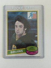 1980 O-Pee-Chee Jim Craig Rookie Card Boston Bruins. rookie card picture