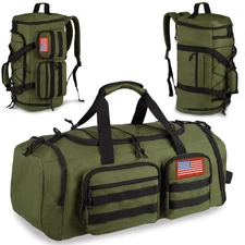 Tactical Gym Bag for Men，50L Large 3 in 1 Sports Duffle Bag with Shoes Compar...