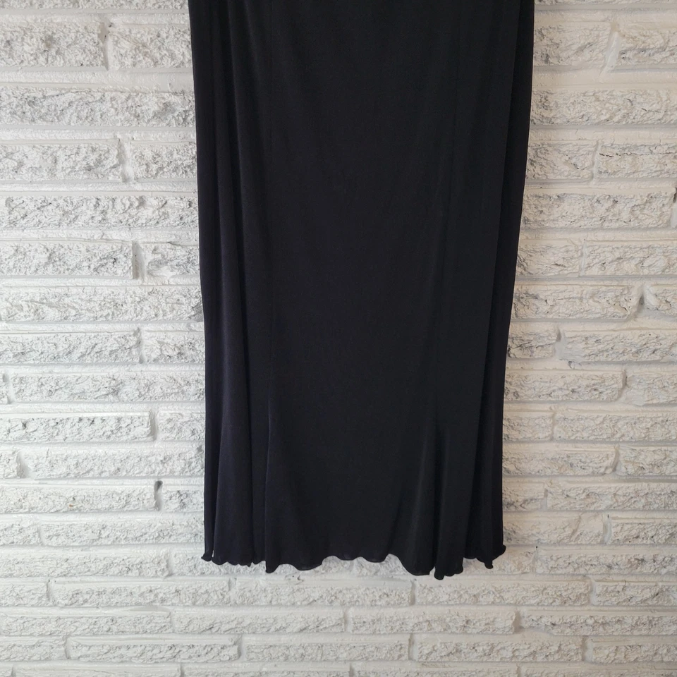 Briggs New York Womens Skirt Extra Large XL Long Black Lightweight Travel Knit - Image 4 of 4