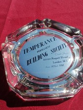 Vintage Rare 1950's Temperance Permanent Building Society Ashtray. 