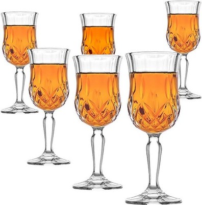 Amlong Crystal Lead-Free Cordial Glasses - 5 oz, Set of 6