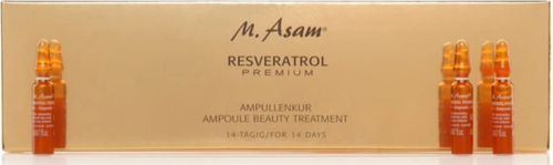 M. Asam Resveratrol Premium Ampoule Beauty Treatment, 14 Ampoules-Sealed-NIB - Afbeelding 2 van 3