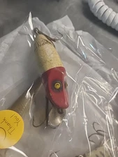 Vintage Fishing Lures Lazy Ike 8 Wood Or Fiberglass Plus Hooks
