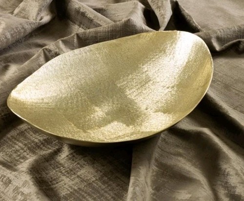 Handgehämmerte Metallschale modern Herzstück 33 cm x 27 cm x 9 cm - Bild 5 von 10