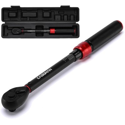3/8-Inch Drive Torque Wrench, 5-70Nm/3.7-51.6Lbf.ft, ± 3% Accuracy, 72-Tooth ...