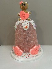 Fake Bake Handmade Faux Food LARGE GINGIE CONVERSATION HEART GUM DROP Display