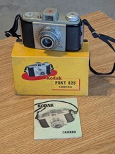 Kodak Pony 828 Film Camera in Original Box with Manual, Strap - Exc. Condition