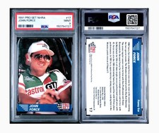 1991 PRO SET NHRA RACING JOHN FORCE #17 PSA 9 MINT HOF