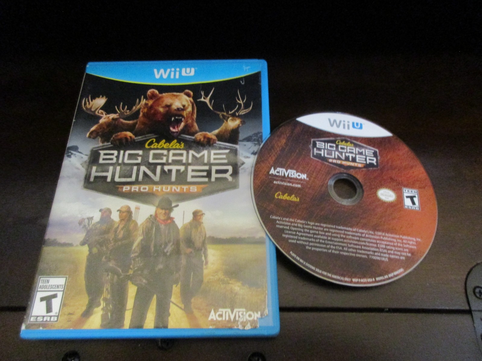 Cabela's Big Game Hunter Pro Hunts (Nintendo Wii U) Case Disc Free ...