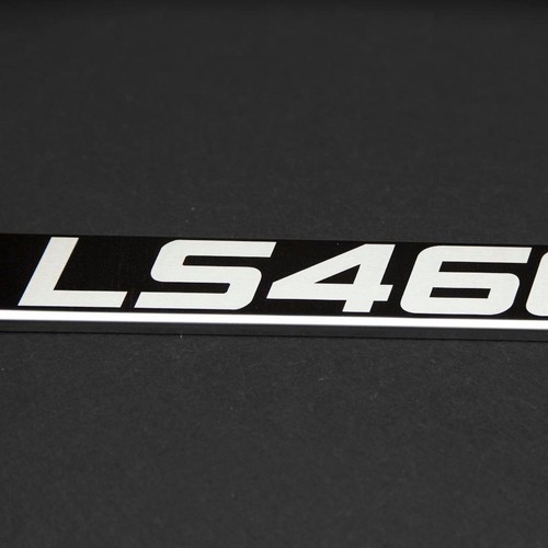 LS460 Laser Engraved Polish Stainless Steel License Plate Frame Chrome Screw Cap - Foto 12 di 12