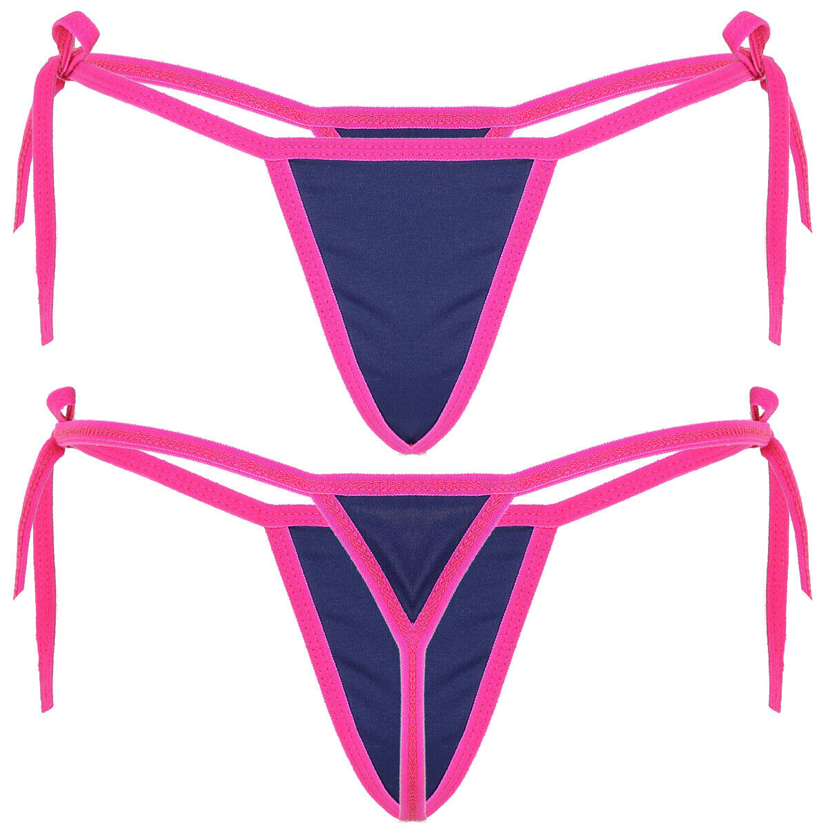 Women's PVC Latex Leather Tangas Thongs G-String Briefs Panties T-back  Underwear