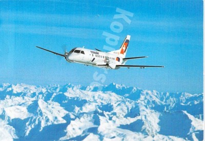 Crossair Postcard Saab 340 Cityliner Aircraft Postcard