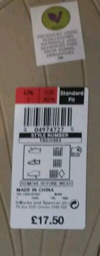 Marks and Spencers Ladies Size 7 Vegan slippers with Secret Support Standard Fit - Picture 4 of 5