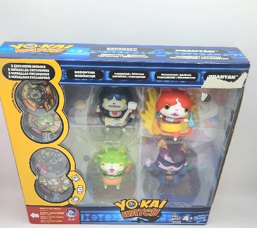 Hasbro Yo-Kai Watch Figures Game Stop Exclusive Set of 4 with Disk