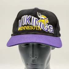 Vintage Minnesota Vikings Hat NFL Proline Apex One Black Cap 90s Snapback