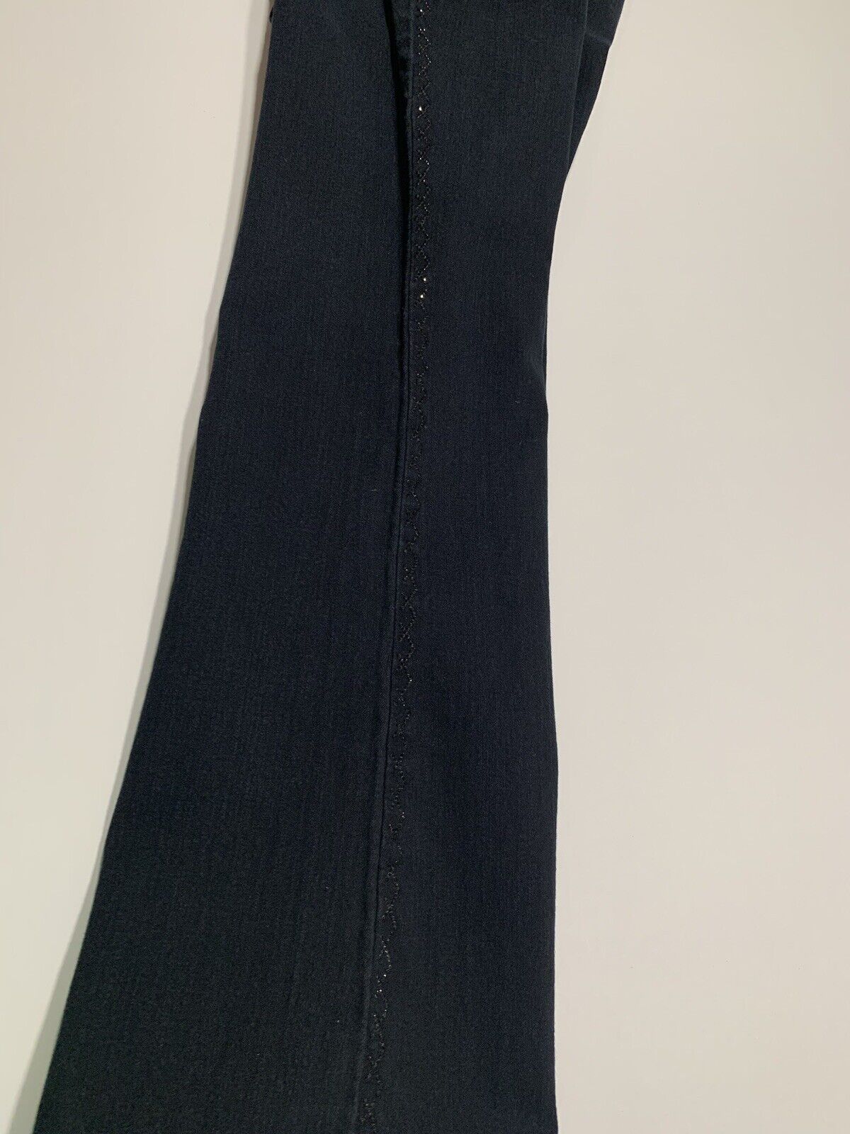 Women's NYDJ Size 6 Bootcut Black Embellished Jea… - image 7