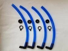 4 X-HYDROPONIC SIGHT LEVEL TUBE/DRAIN KIT FOR HYDROPONIC RESERVOIRS OR BUCKETS