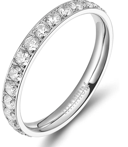 3mm-Women-Titanium-Engagement-Ring-Cubic-Zirconia-Eternity-Wedding-Band-Ring