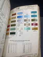 1975 Dodge Trucks Commercial Colors Paint Chip Single Sheet Only, Ditzler PPG