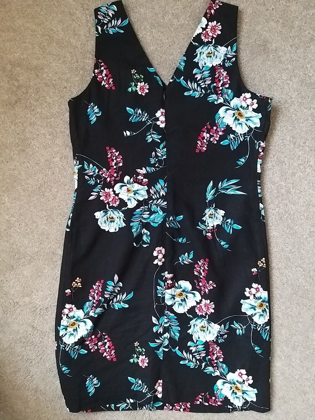 Ladies Peacocks Linen Blend Dress Size UK 8 eBay
