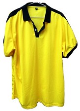 Herren Poloshirt Kurzarm gelb/schwarz Gr. XL