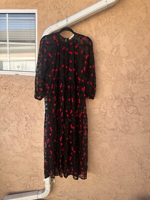 knee length dresses for ladies Lady Black Tie - Black & Burgundy Color Blocked Midi Sweater Dress main image 0