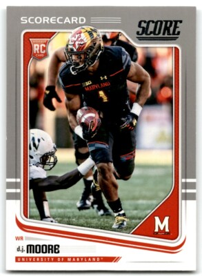 2018 SCORE SCORECARD D.J. MOORE RC MARYLAND TERRAPINS #384