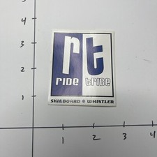 Vintage Whistler Ride Tribe Sticker Canada Mountain Ski Snowboard Resort