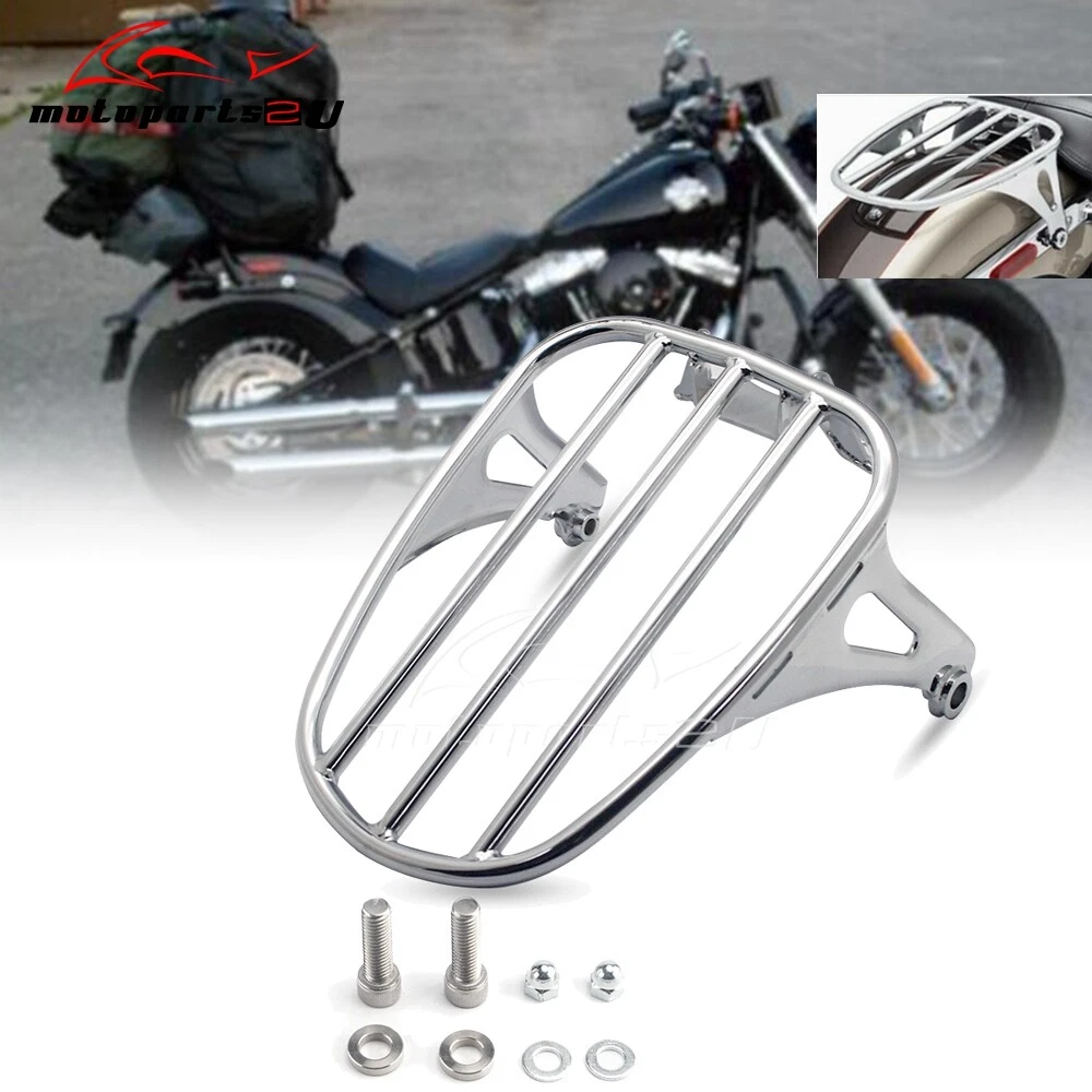 Motorcycle Rear Fender Luggage Rack Solo Seat For Harley Softail