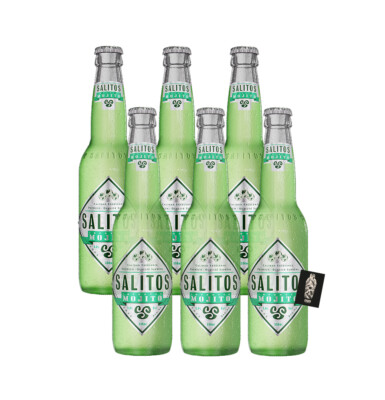 Salitos Mojito - Set 6x 0,33L (5% vol) inkl. Pfand Mehrweg- [Enthält Sulfite]