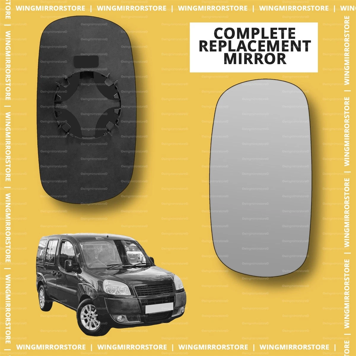 Fiat doblo wing mirror glass deals