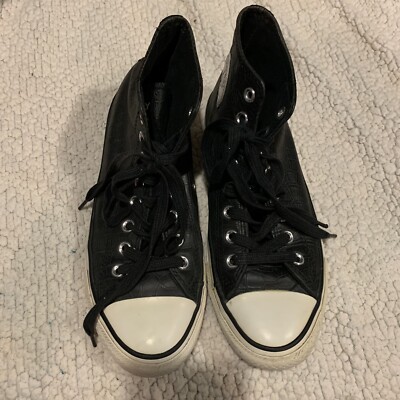 Converse Stussy Chuck Taylor Men's Hi Top Size 7 Black Converse Stussy Chuck Taylor Men's Hi Top Size 7 Black