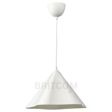 IKEA ZEBRASÄV Pendant Light White Modern Ceiling Lamp Plastic 46cm