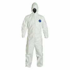 DuPont Tyvek 400 - Hood Coveralls White XL, Elastic Wrist & Ankles TY127SWHXL00 