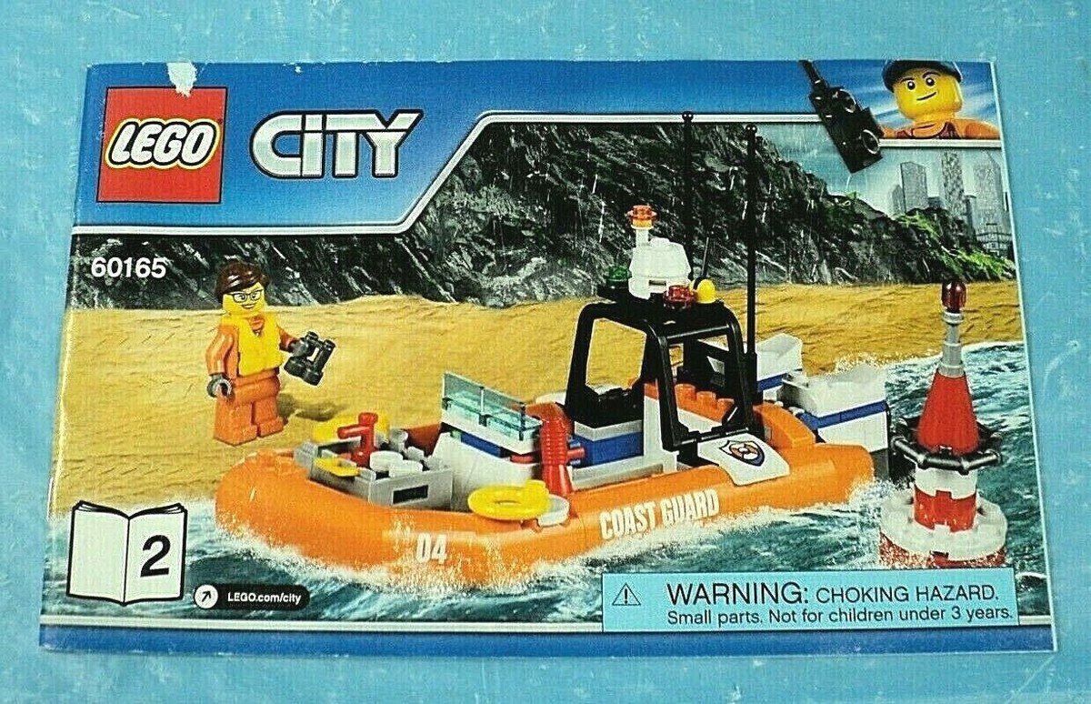 Lego 60165 City Coast Guard Response Unit Instruction Manual Book