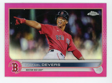 E431 RAFAEL DEVE4RS MAGENTA REFRACTOR 2022 TOPPS CHROME 338/399 RED SOX #171