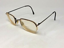 LUXOTTICA 1258 N155 Eyeglasses Frame Italy Half Rimless 50-21-135 Brown KF00