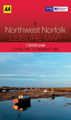 AA (6) Northwest Norfolk Leisure Map enabled by OS scale 1:50 000