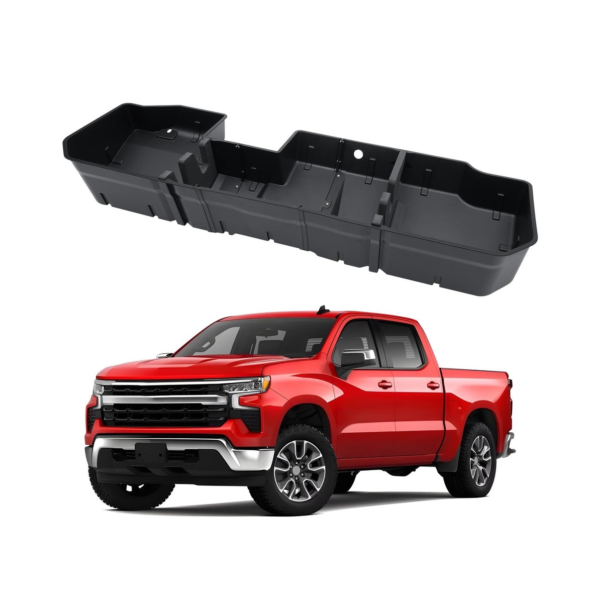 Under Seat Storage Box for 2019-2025 Chevy Silverado 1500
